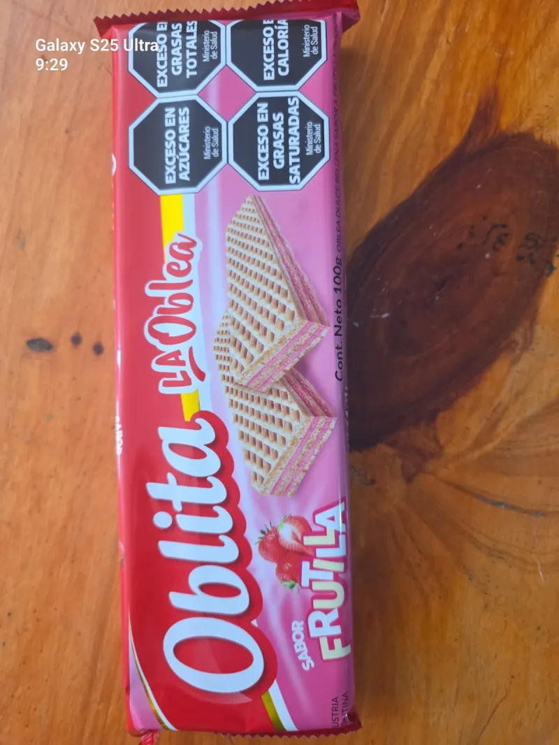 Galletitas Obleas Frutilla 100grs