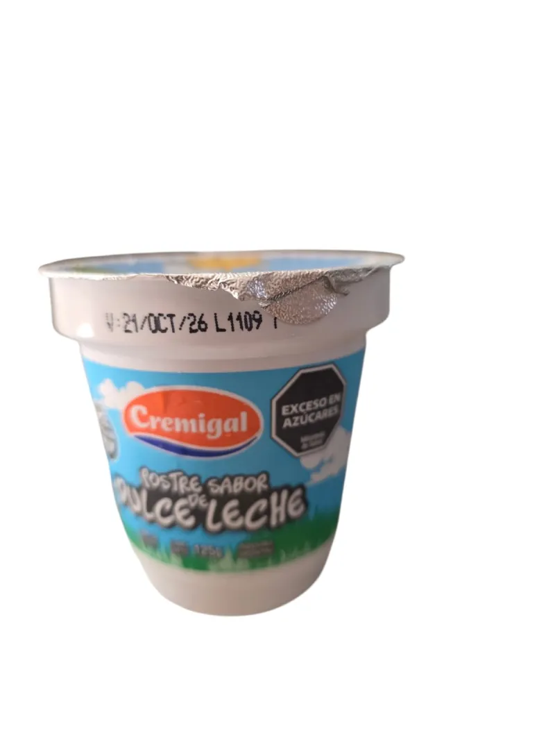 Postre Cremigal Dulce Leche